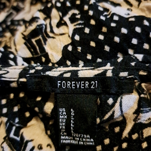 Forever 21 elephant print tank top size large A-53 5/$25 - Picture 3 of 3